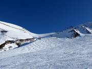 Tiefschnee/Buckelpiste im Skigebiet Peyragudes
