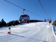 Kreischberg 10er Gondelbahn und perfekte Pistenpräparierung