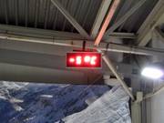Temperaturanzeige in der Skihalle