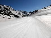 Die sehr leichte und lange Piste Megaverda