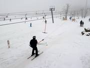 Die Schlepplifte im Tal erschliessen leichte Pisten