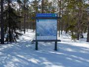 Pistenplan im Skigebiet Levi
