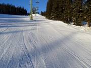 Perfekt präparierte Piste