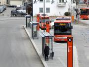 Busse an der Talstation Voss