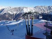 Valbella-Bormio 3000 - 4er Hochgeschwindigkeits-Sesselbahn (kuppelbar) mit Abdeckhauben