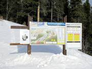 Pistenplan im Skigebiet Nakiska