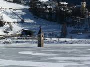 Der versunkene Turm im Reschensee