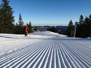 Sehr gute Pistenpräparierung