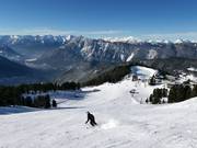 Abfahrt an der Brunnenkopfbahn