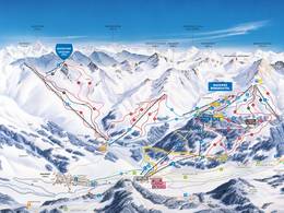 Pistenplan Nauders am Reschenpass – Bergkastel