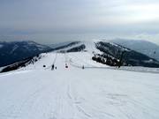 Blick auf die Nockalm mit Höhenlift