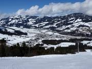 Blick auf die Unterkünfte in Kirchberg