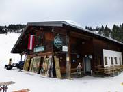 Jausenstation Frauenalm oberhalb des Jib Parks