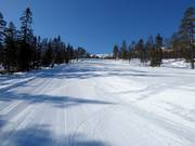 Ganz leichte Piste im Skigebiet Stöten