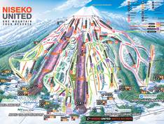 Pistenplan Niseko United – Annupuri/Grand Hirafu/Hanazono/Niseko Village