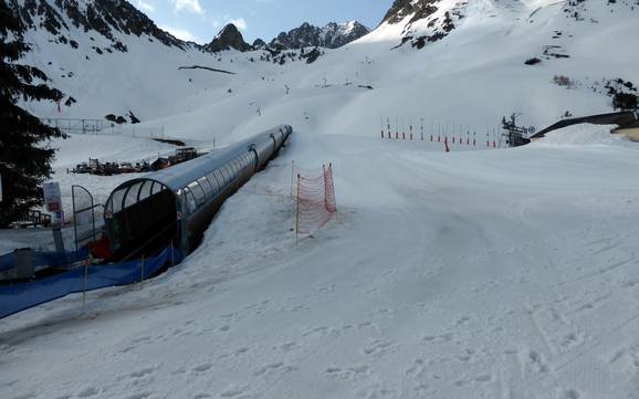 Skigebiete für Anfänger im Arrondissement Argelès-Gazost – Anfänger Grand Tourmalet/Pic du Midi – La Mongie/Barèges
