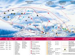 Pistenplan Fjällby – Björkliden