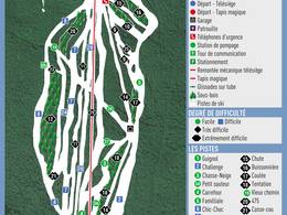 Pistenplan Mont Béchervaise