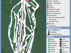 Pistenplan Mont Béchervaise