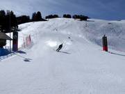 Ziel der Weltcup-Skimovie-Strecke am Chuenisbärgli