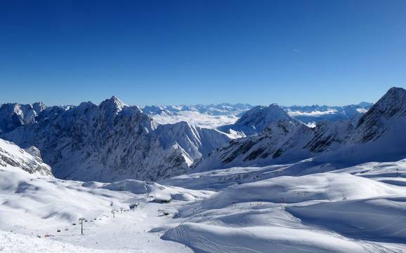 Gletscherskigebiet in Süddeutschland