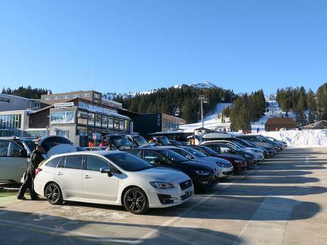 Appenzeller Alpen: Anfahrt in Skigebiete und Parken an Skigebieten – Anfahrt, Parken Flumserberg