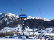Botarèl - 6er Hochgeschwindigkeits-Sesselbahn (kuppelbar) mit Abdeckhauben