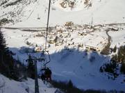 Blick auf Stuben am Arlberg