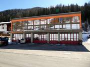 Das Smart Hotel liegt direkt an der Piste zur Luftseilbahn in Samnaun