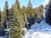 Hirscheckbahn - 2er Sesselbahn fix geklemmt