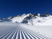 Perfekte präparierte Pisten an der Sesselbahn Rotadl