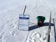 Informationstafel beim Einstieg