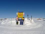 Informationstafel am Gipfel