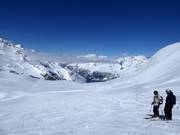 Gletscherpiste Metro an den Allalinliften 1+2