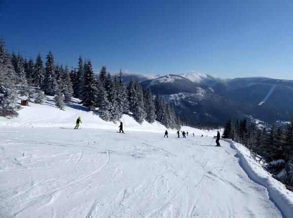 Mittelschwere Piste Medvědín-Červená