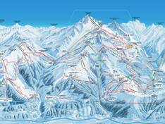 Pistenplan 4 Vallées – Verbier/La Tzoumaz/Nendaz/Veysonnaz/Thyon