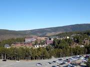 Blick auf die Unterkünfte in La Molina