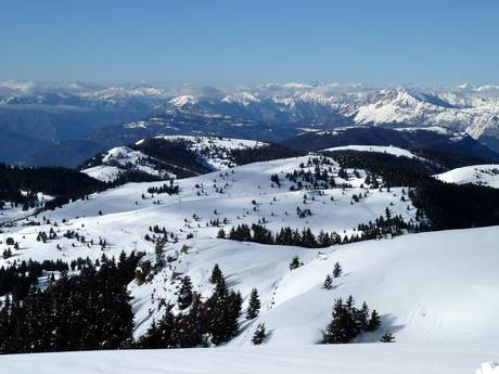 Vizentiner Alpen: Größe der Skigebiete – Größe Folgaria/Fiorentini