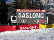 Pistenausschilderung in St. Christina