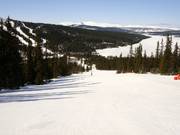Leichte Abfahrt am Tellerlift Blabaerfjell 