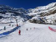 Kinderskischule am Übungshang