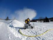Schneekanone im Skigebiet Malá Úpa