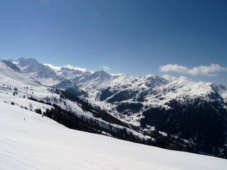 Walliser Alpen: Größe der Skigebiete – Größe 4 Vallées – Verbier/La Tzoumaz/Nendaz/Veysonnaz/Thyon