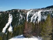 Blick auf die Peak 9 North Slopes