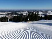 Sehr gute Pistenpräparierung in Nesselwang