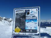 Infotafel zum Snowpark
