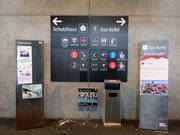 Ausschilderung an der Bergstation