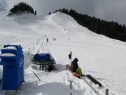 Übungslift Bergstation - Seillift der Skischule
