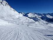 Leichte Piste von der Ulmerhütte Richtung St. Anton