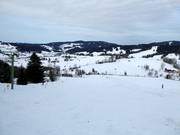 Abfahrt am Skilift Wilhams